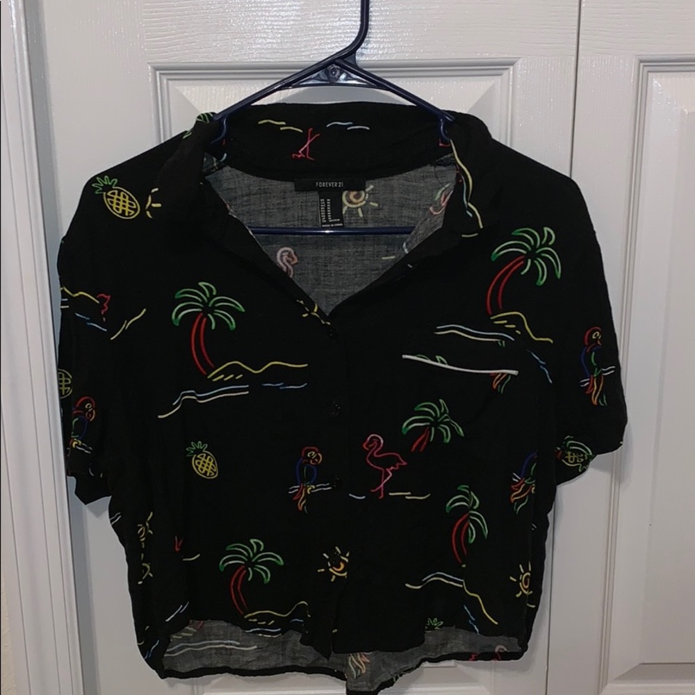 Button down beachy top